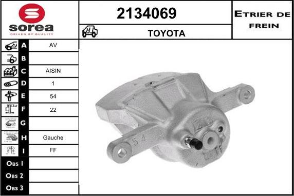 EAI 2134069 - Гальмівний супорт autocars.com.ua