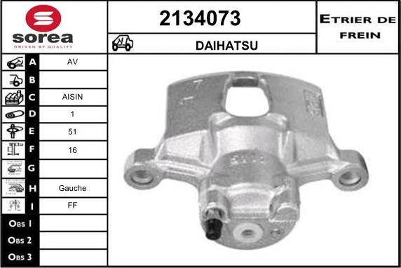 EAI 2134073 - Гальмівний супорт autocars.com.ua