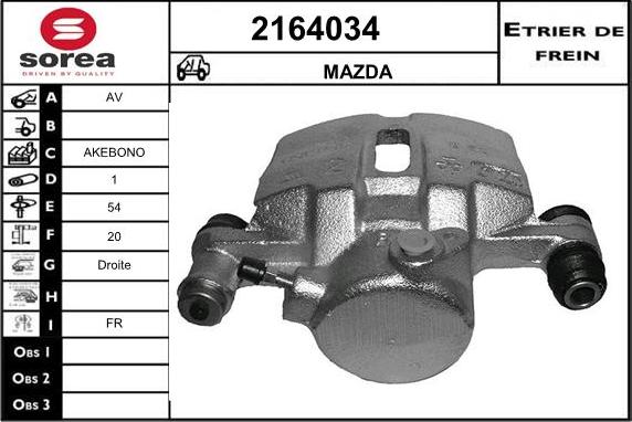 EAI 2164034 - Тормозной суппорт autodnr.net