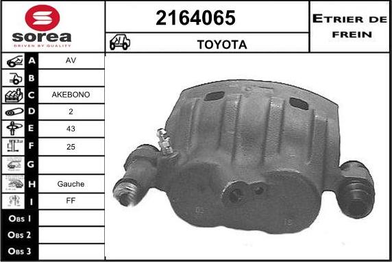 EAI 2164065 - Гальмівний супорт autocars.com.ua