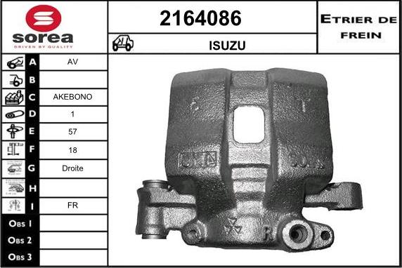 EAI 2164086 - Тормозной суппорт avtokuzovplus.com.ua