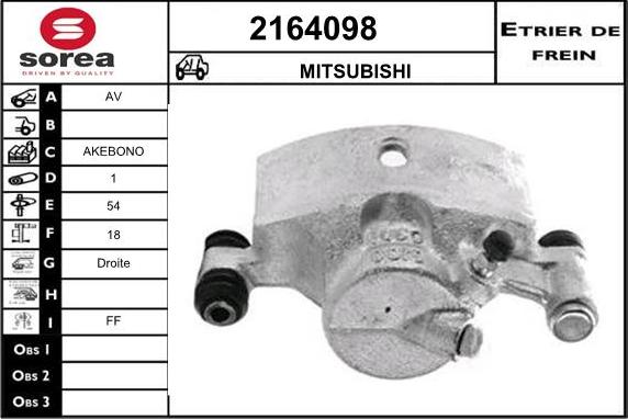 EAI 2164098 - Тормозной суппорт autodnr.net