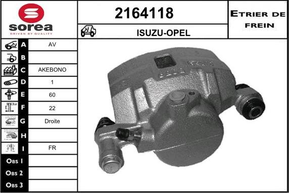 EAI 2164118 - Тормозной суппорт avtokuzovplus.com.ua