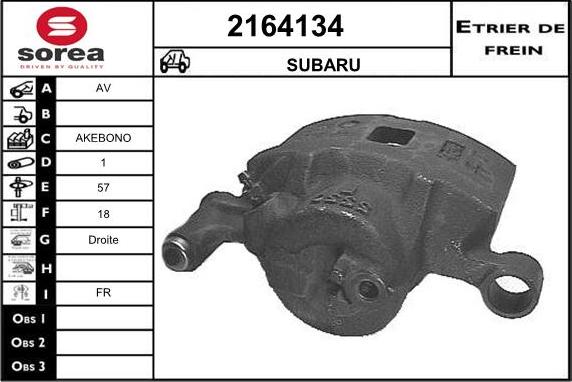 EAI 2164134 - Гальмівний супорт autocars.com.ua