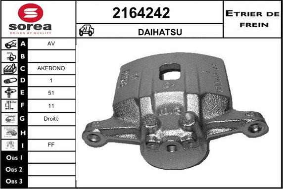 EAI 2164242 - Гальмівний супорт autocars.com.ua