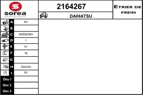 EAI 2164267 - Гальмівний супорт autocars.com.ua