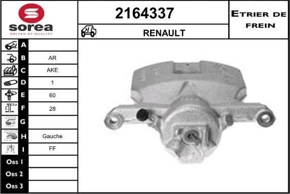 EAI 2164337 - Гальмівний супорт autocars.com.ua