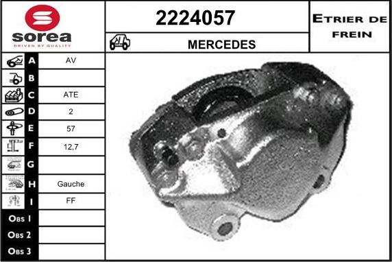 EAI 2224057 - Гальмівний супорт autocars.com.ua