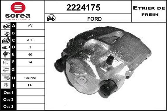 EAI 2224175 - Гальмівний супорт autocars.com.ua