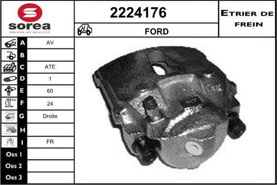 EAI 2224176 - Гальмівний супорт autocars.com.ua