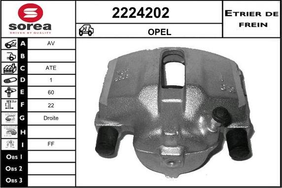 EAI 2224202 - Тормозной суппорт avtokuzovplus.com.ua