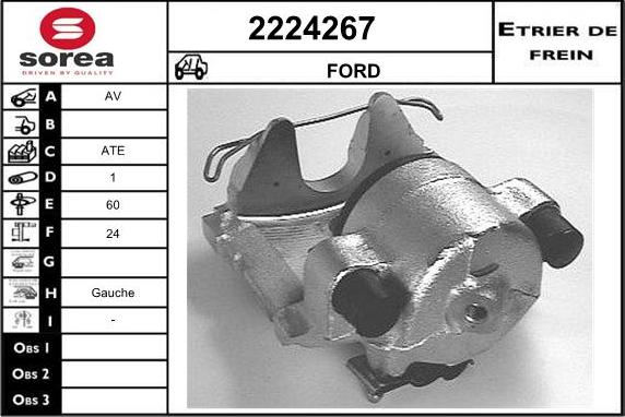 EAI 2224267 - Гальмівний супорт autocars.com.ua