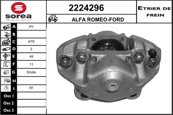 EAI 2224296 - Гальмівний супорт autocars.com.ua