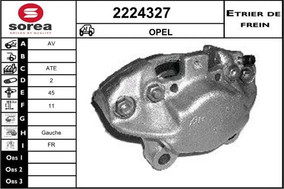 EAI 2224327 - Гальмівний супорт autocars.com.ua