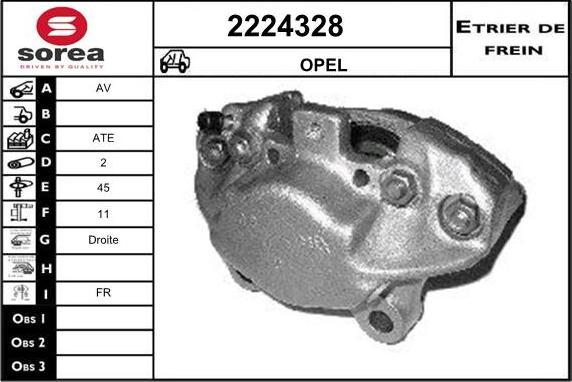 EAI 2224328 - Гальмівний супорт autocars.com.ua