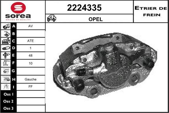 EAI 2224335 - Гальмівний супорт autocars.com.ua