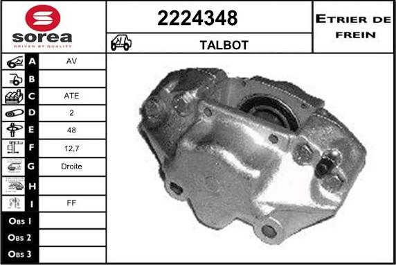 EAI 2224348 - Гальмівний супорт autocars.com.ua