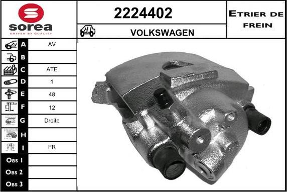 EAI 2224402 - Гальмівний супорт autocars.com.ua