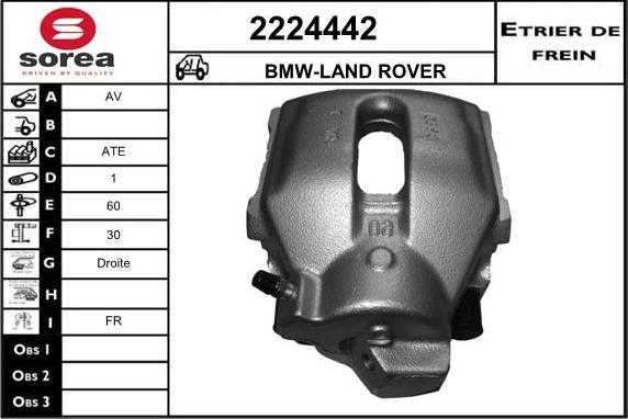 EAI 2224442 - Гальмівний супорт autocars.com.ua