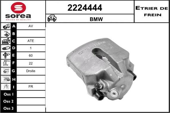 EAI 2224444 - Гальмівний супорт autocars.com.ua