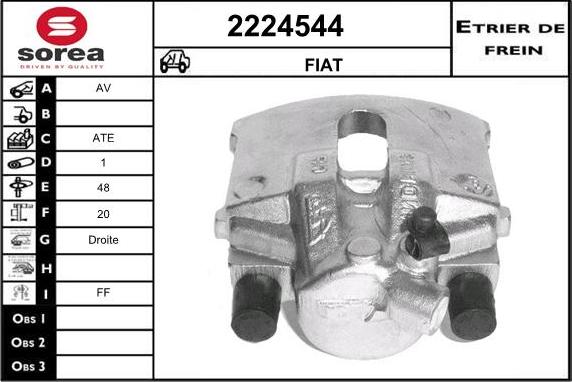 EAI 2224544 - Гальмівний супорт autocars.com.ua