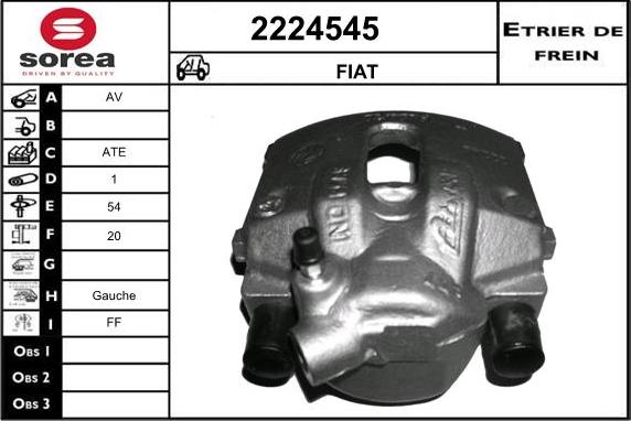 EAI 2224545 - Гальмівний супорт autocars.com.ua