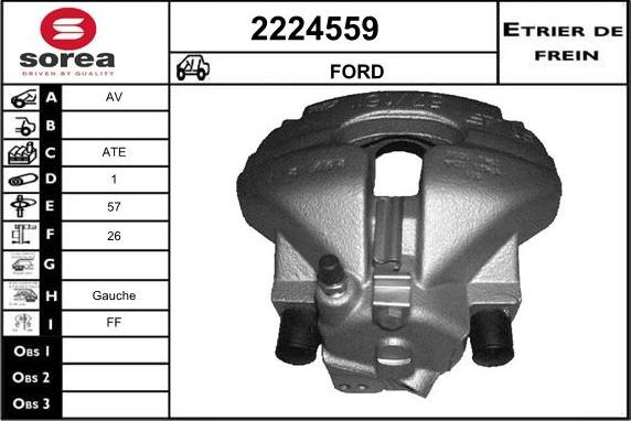 EAI 2224559 - Гальмівний супорт autocars.com.ua