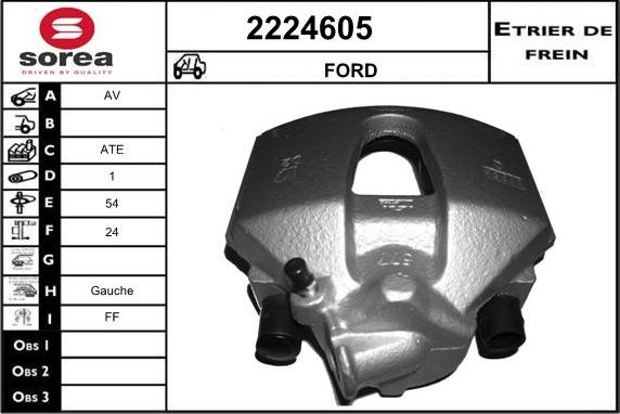 EAI 2224605 - Гальмівний супорт autocars.com.ua