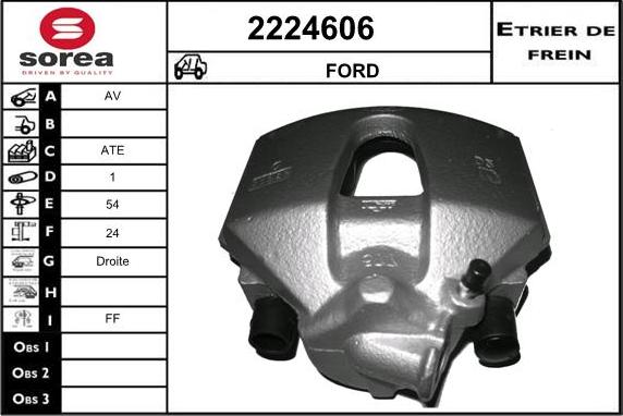 EAI 2224606 - Гальмівний супорт autocars.com.ua