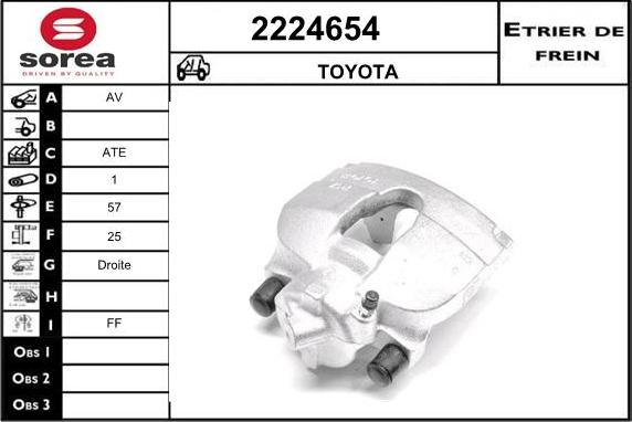 EAI 2224654 - Гальмівний супорт autocars.com.ua