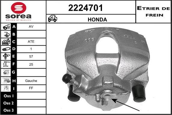 EAI 2224701 - Тормозной суппорт autodnr.net