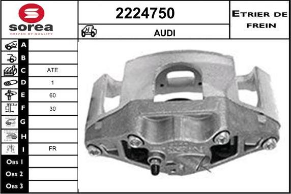 EAI 2224750 - Гальмівний супорт autocars.com.ua