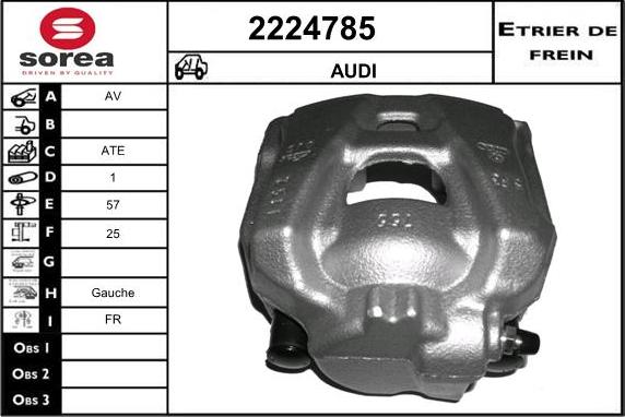 EAI 2224785 - Тормозной суппорт avtokuzovplus.com.ua