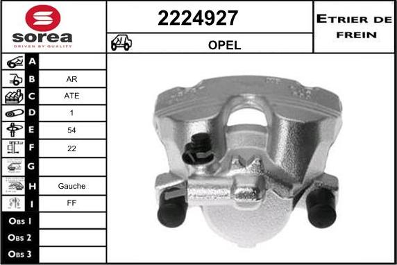 EAI 2224927 - Гальмівний супорт autocars.com.ua