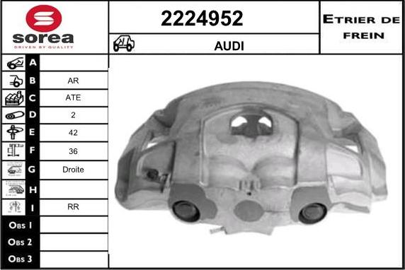 EAI 2224952 - Гальмівний супорт autocars.com.ua