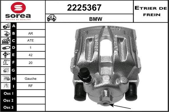 EAI 2225367 - Гальмівний супорт autocars.com.ua