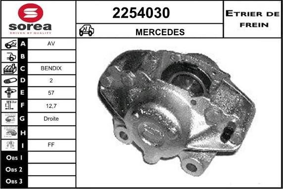 EAI 2254030 - Гальмівний супорт autocars.com.ua