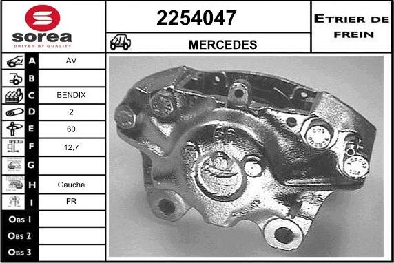 EAI 2254047 - Гальмівний супорт autocars.com.ua