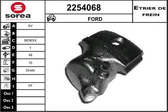 EAI 2254068 - Гальмівний супорт autocars.com.ua