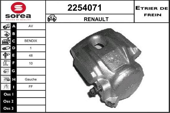 EAI 2254071 - Гальмівний супорт autocars.com.ua