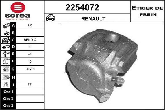 EAI 2254072 - Гальмівний супорт autocars.com.ua