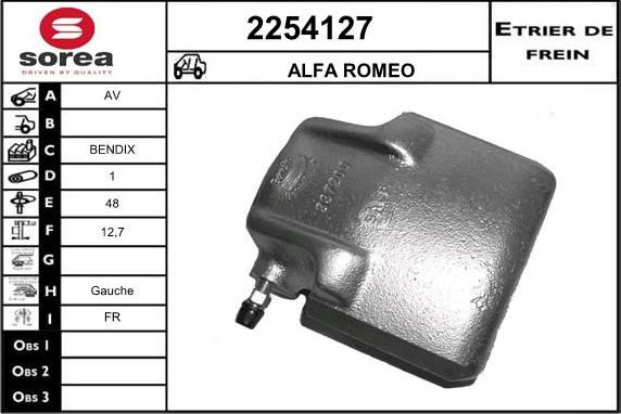 EAI 2254127 - Гальмівний супорт autocars.com.ua