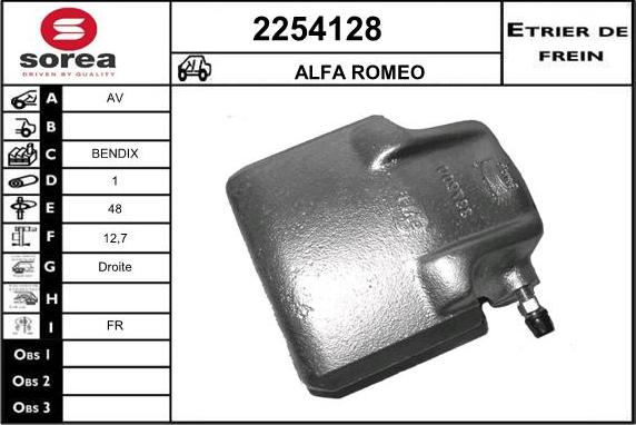 EAI 2254128 - Гальмівний супорт autocars.com.ua