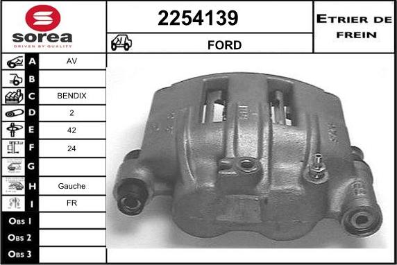 EAI 2254139 - Гальмівний супорт autocars.com.ua