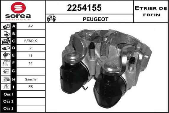 EAI 2254155 - Гальмівний супорт autocars.com.ua