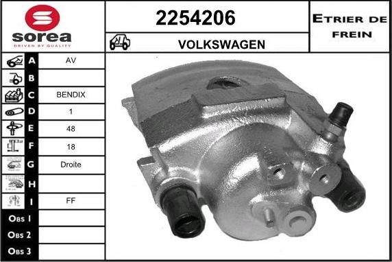 EAI 2254206 - Тормозной суппорт autodnr.net