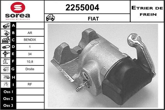 EAI 2255004 - Гальмівний супорт autocars.com.ua