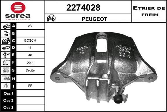 EAI 2274028 - Тормозной суппорт avtokuzovplus.com.ua