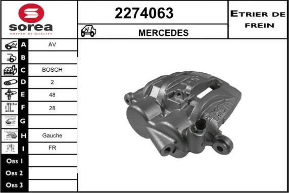 EAI 2274063 - Гальмівний супорт autocars.com.ua