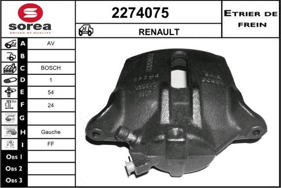 EAI 2274075 - Тормозной суппорт autodnr.net